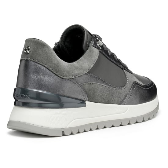 Geox D Desya A Leder Damen Sneaker Dunkelgrau/Gun - Image 2