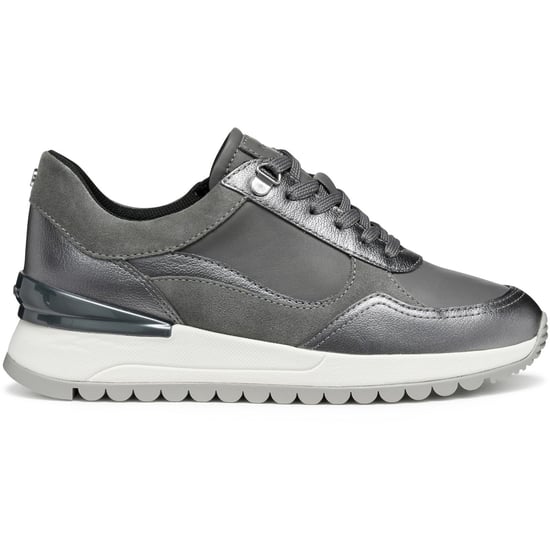 Geox D Desya A Leder Damen Sneaker Dunkelgrau/Gun - Image 5