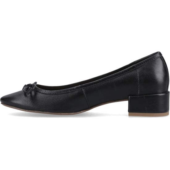 Hush Puppies Silvia Niedrigabsatz Leder Damen Schwarz Runde Pantolette - Image 4