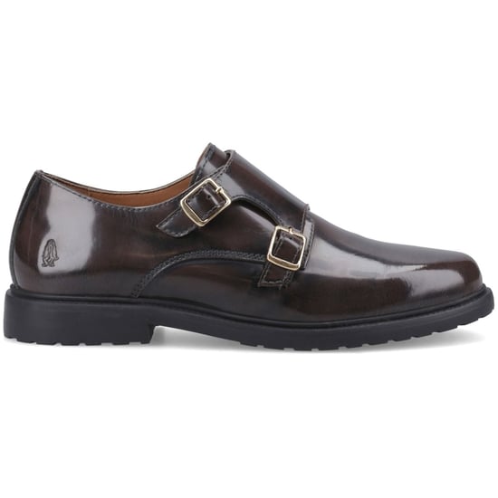 Hush Puppies Verity Hi-Shine Leder Damen Schuhe in Schokolade - Image 2