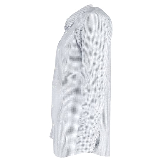 Ermenegildo Zegna bedrucktes, langärmeliges Hemd mit Knöpfen aus blauer Baumwolle - Image 2