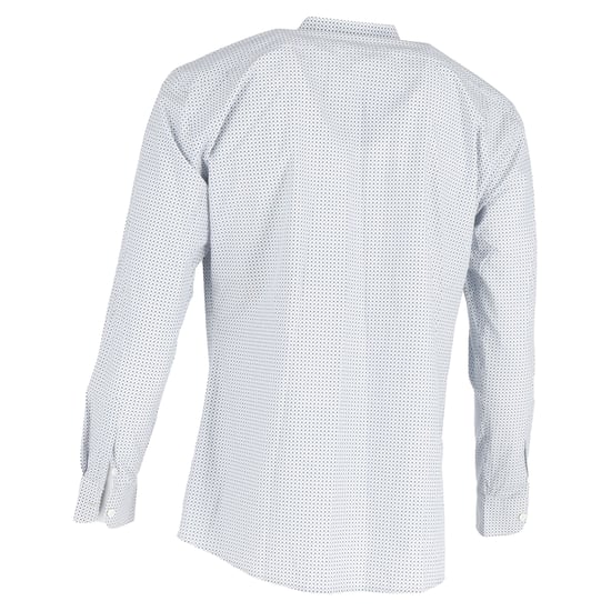 Ermenegildo Zegna bedrucktes, langärmeliges Hemd mit Knöpfen aus blauer Baumwolle - Image 3