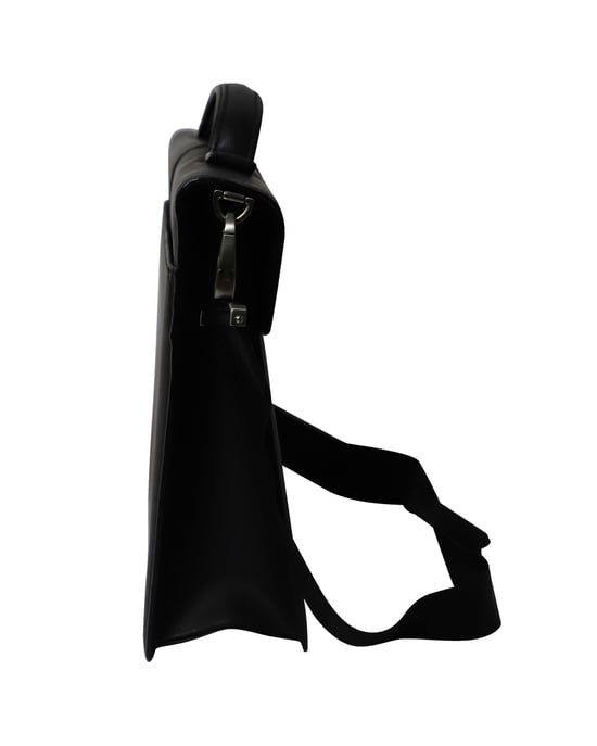 Montblanc Westside Double Guset Aktentasche aus schwarzem, strukturiertem Leder - Image 2