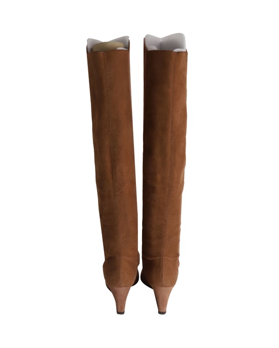 Stuart Weitzman Blaire Kniestiefel aus braunem Wildleder - Image 4