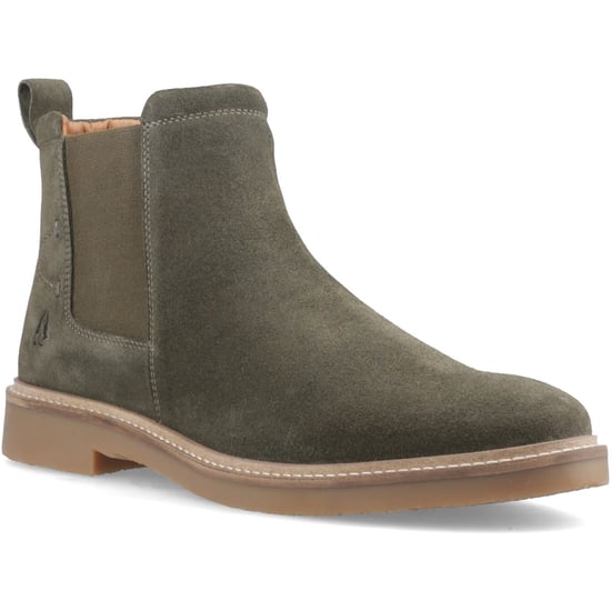 Hush Puppies Gareth Chelsea Leder Herren Khaki Stiefel - Image 1