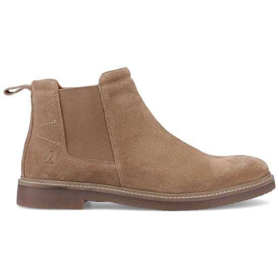 Hush Puppies Gareth Chelsea Leder Herren Stiefel in Taupe - Image 5