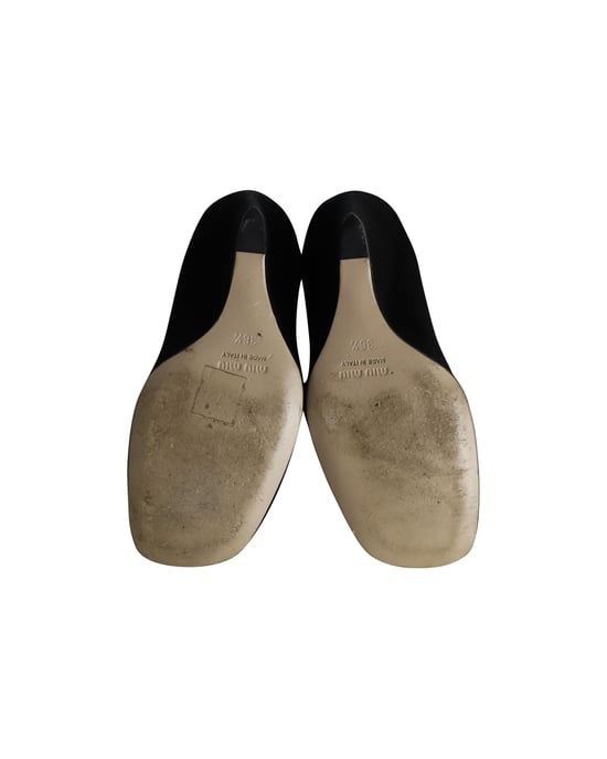 Miu Miu Keilpumps aus schwarzem Wildleder - Image 6