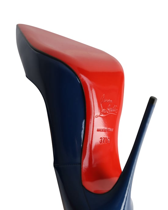 Christian Louboutin So Kate Pumps in Dark Blue Patent Leather - Image 6