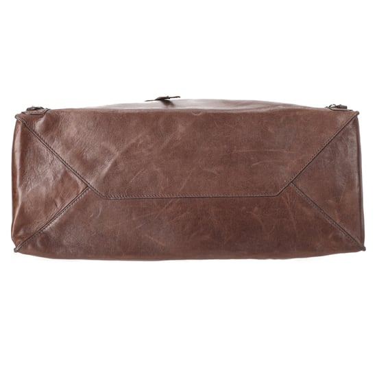 Balenciaga Castagna Papier A4 Tote Bag aus braunem Kalbsleder - Image 5