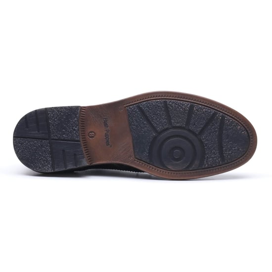 Hush Puppies Isaac Leather Men's BROWN Brogues Shoes - Image 4