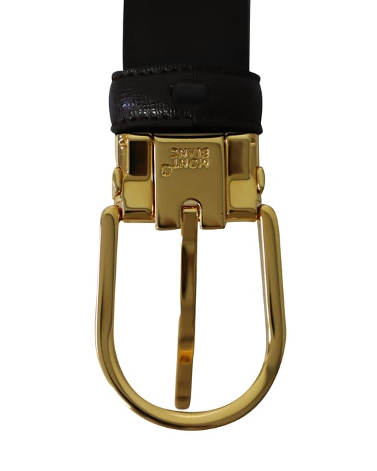 Montblanc Gürtel aus braunem Leder mit Logo-Gravur auf der Schnalle - Image 5