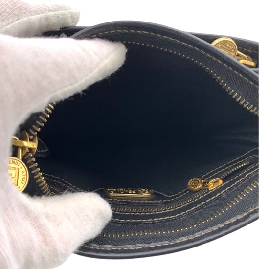 Fendi Vintage Stoffhandtasche Pequin - Image 6