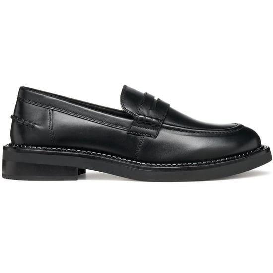 Geox D Serilda E Leder Damen schwarze Mokassins Schuhe - Image 5