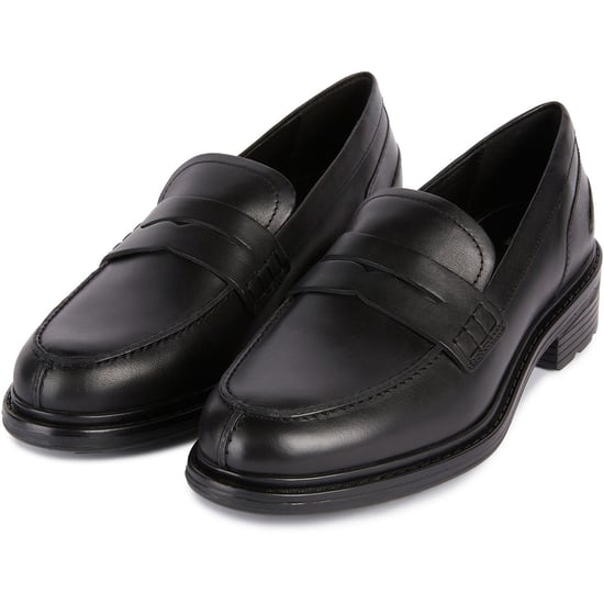 Geox D Walk Pleasure F Leder Damen schwarze Mokassinschuhe - Image 3
