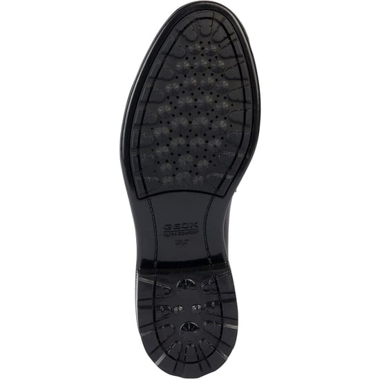 Geox D Walk Pleasure F Leder Damen schwarze Mokassinschuhe - Image 4