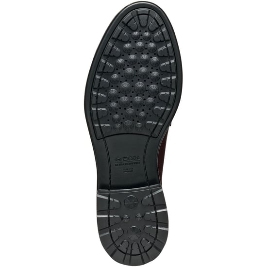 Geox D Walk Pleasure F Leder Damen Wein Mokassins Schuhe - Image 3