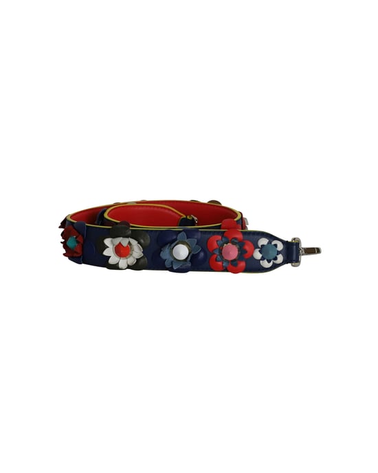 Fendi Flowerland Strap You Shoulder Strap in Multicolor Leather - Image 1