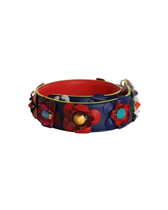 Fendi Flowerland Strap You Shoulder Strap in Multicolor Leather - Image 2