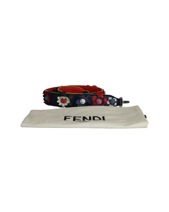 Fendi Flowerland Strap You Shoulder Strap in Multicolor Leather - Image 5