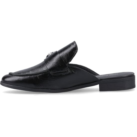 Hush Puppies Calla Leder Damen Schwarz Clogs - Image 4