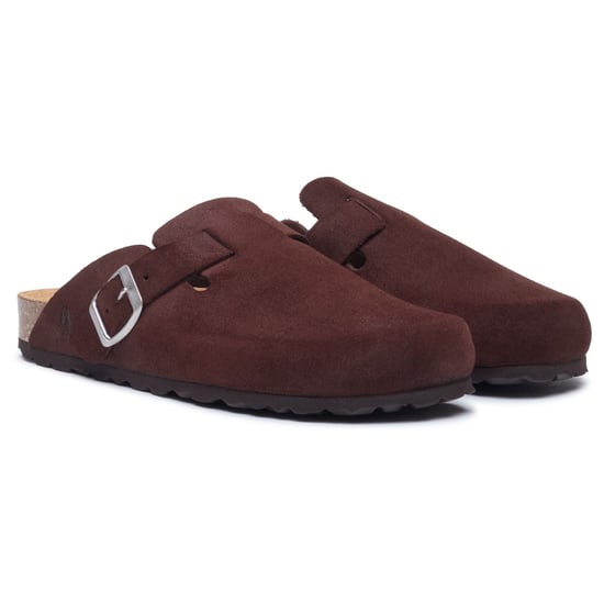 Hush Puppies Bailey Wildleder Damen Schokoladen-Pantoletten - Image 3