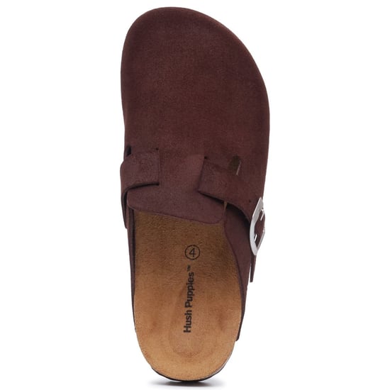 Hush Puppies Bailey Wildleder Damen Schokoladen-Pantoletten - Image 5