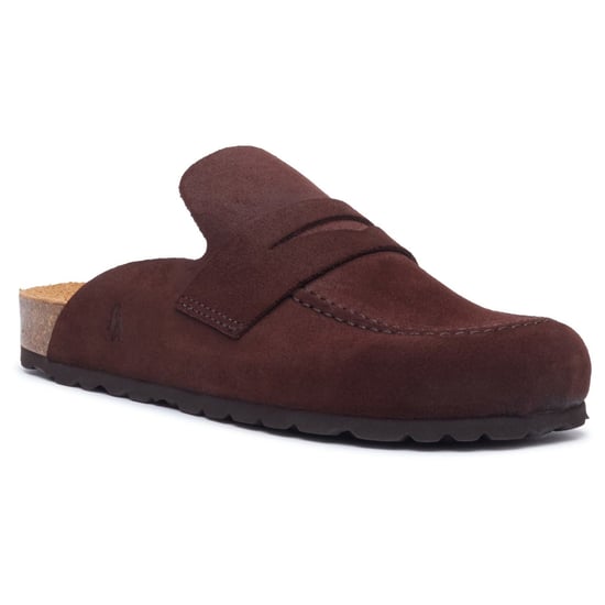 Hush Puppies Briar Geschlossene Zehe Wildleder Damen Muiltjes SCHOKOLADEN - Image 1