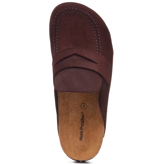 Hush Puppies Briar Geschlossene Zehe Wildleder Damen Muiltjes SCHOKOLADEN - Image 5