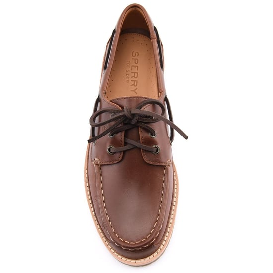 Sperry Mini Lug 3-Augen Leder Herren Braune Bootsschuhe - Image 5