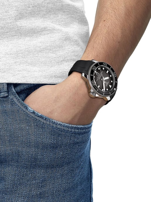 Tissot Seastar 2000 Schwarz Herren Armbanduhr T1206071744100 - Image 5