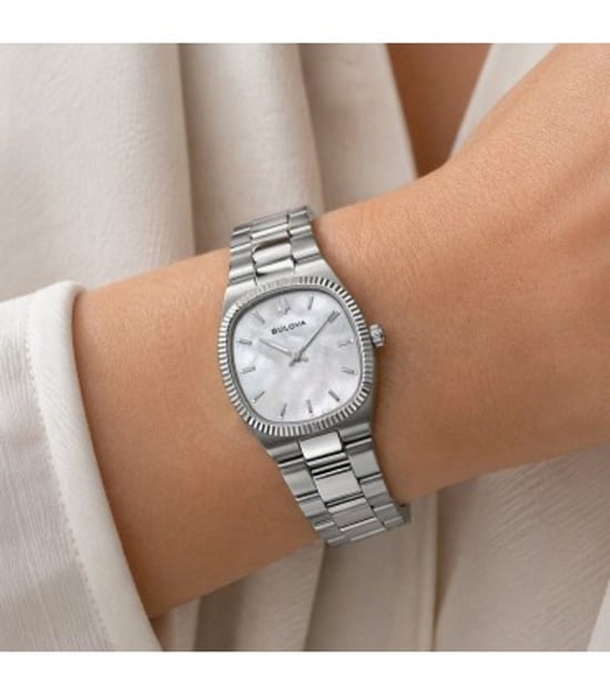 Bulova Super Seville Mini Silber Damen Armbanduhr 96L353 - Image 3