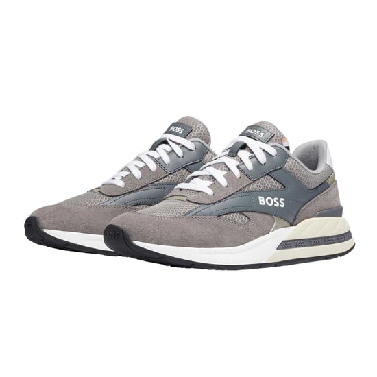 Boss - "Kurt" Sneaker für Herren, Leder (Grau) - Image 5