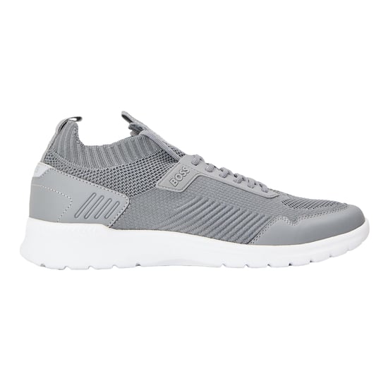 Boss - "Extreme" Sneaker für Herren, Leder, Niedrig geschnitten (Hellgrau) - Image 1
