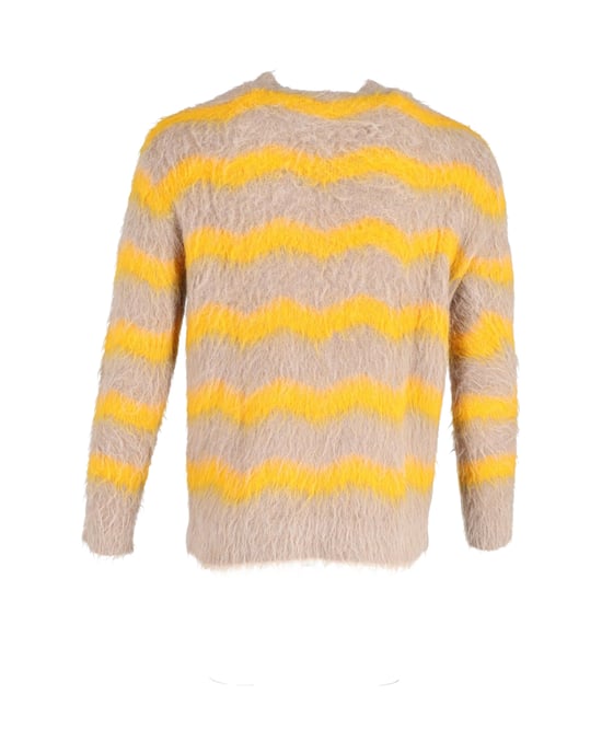 Acne Studios Kristoffer Rundhalspullover in Beige Acryl - Image 3