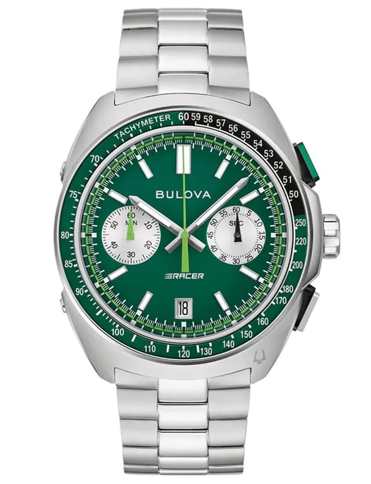 Bulova Racer Silber Herren Armbanduhr 98B468 - Image 1