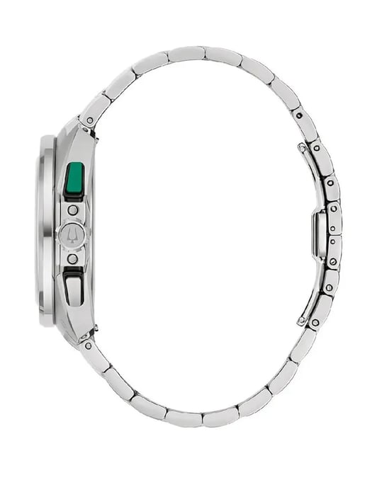 Bulova Racer Silber Herren Armbanduhr 98B468 - Image 2
