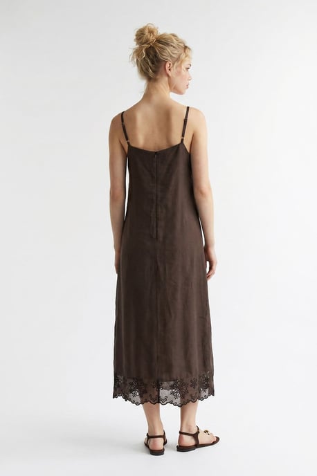 Besticktes A-Linien Midi Unterkleid - Image 4