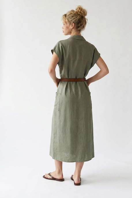 Gürtel-Midi-Hemdkleid - Image 5