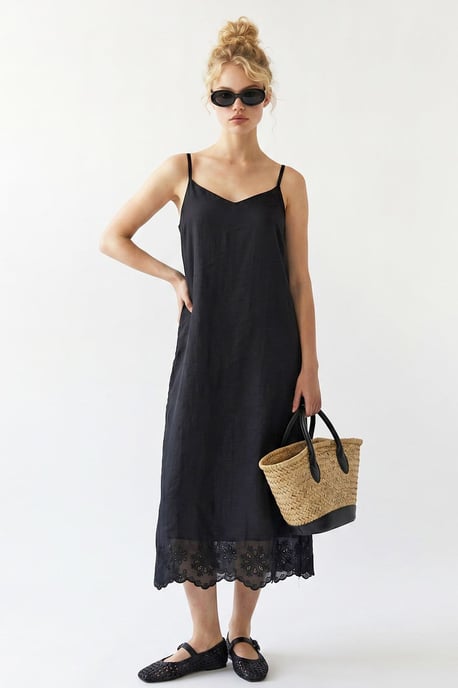 Besticktes A-Linien Midi-Unterkleid - Image 3