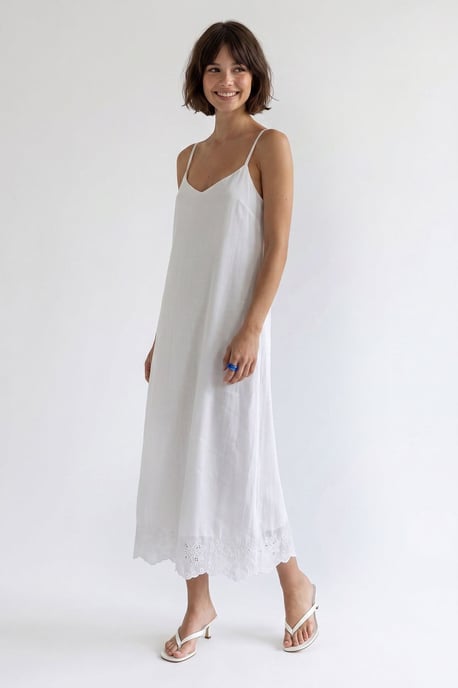 Besticktes A-Linien-Midi-Überkleid - Image 3