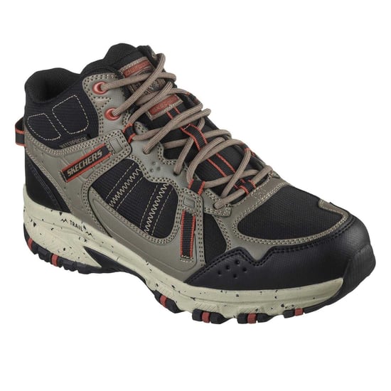 Skechers - "Hillcrest" Logo Wanderstiefel für Herren, Leder (Natürlich/Schwarz) - Image 5