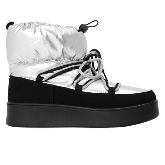 Steve Madden - "Zienna" Schneestiefel für Damen, Blockabsatz (Silber) - Image 1