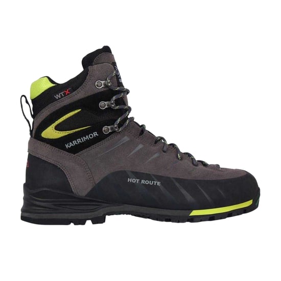 Karrimor - "Hot Route" Wanderstiefel für Herren, Leder, Wasserfest (Holzkohle/Limone) - Image 1