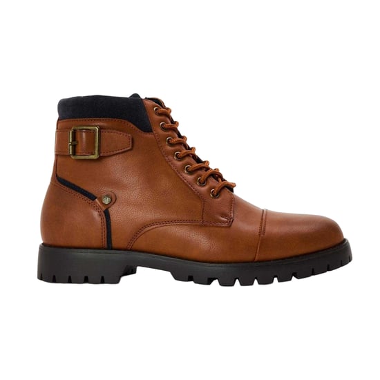 Original Penguin - Unifarben Springerstiefel für Herren, Leder (Braun) - Image 1