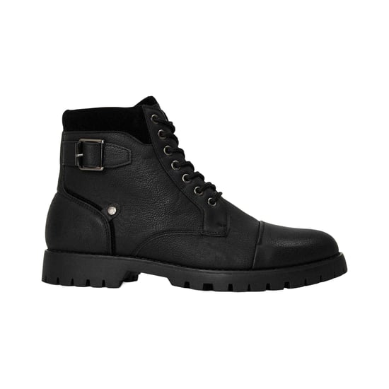 Original Penguin - Unifarben Springerstiefel für Herren, Leder (Schwarz) - Image 1