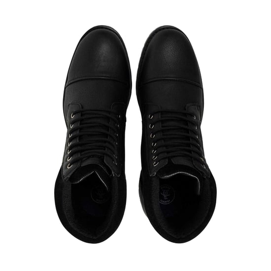 Original Penguin - Unifarben Springerstiefel für Herren, Leder (Schwarz) - Image 3