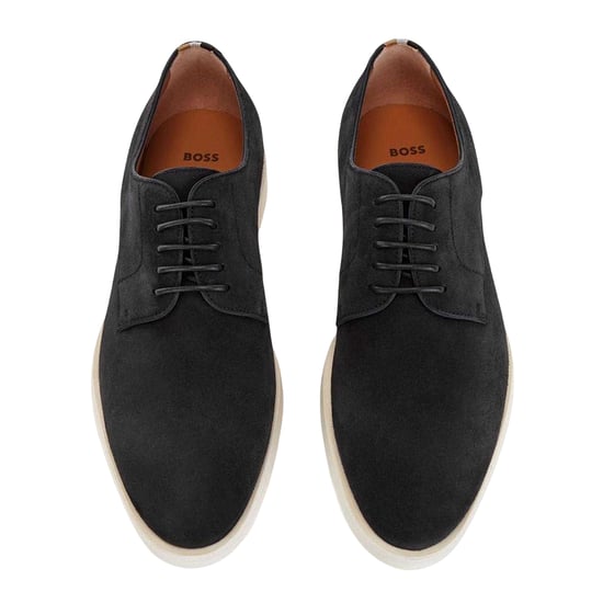 Boss - Schnürschuhe für Herren, Wildleder, Flach (Dunkelblau) - Image 4