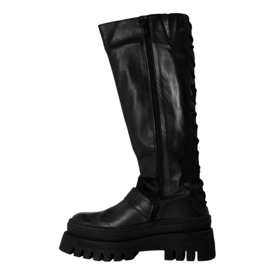 Steve Madden - "Chez" Kniehohe Stiefel für Damen, Leder (Schwarz) - Image 2