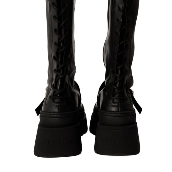 Steve Madden - "Chez" Kniehohe Stiefel für Damen, Leder (Schwarz) - Image 3
