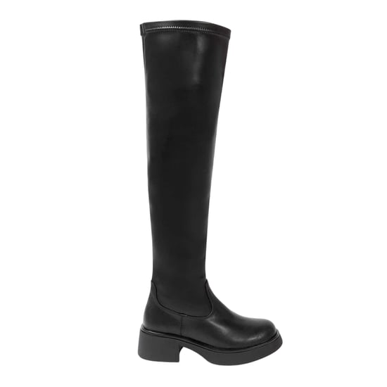 Miso - Wasserstiefel für Damen, Kunststoff, Low Block Heel (Schwarz) - Image 1